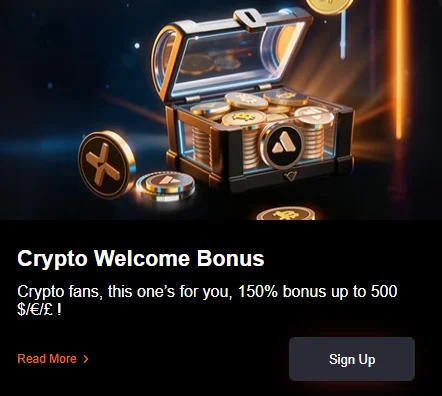 crypto welcome bonus