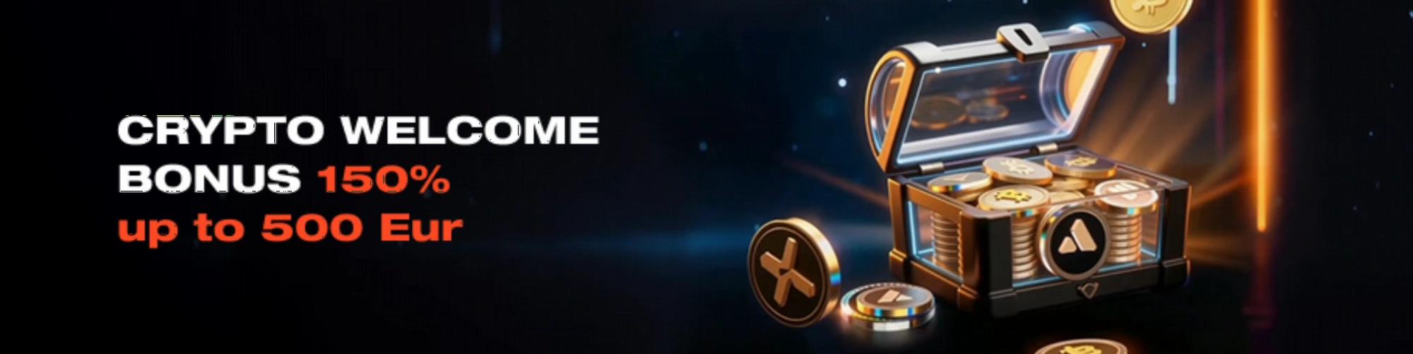 FreshBet crypto welcome bonus 150% up to 500 EUR