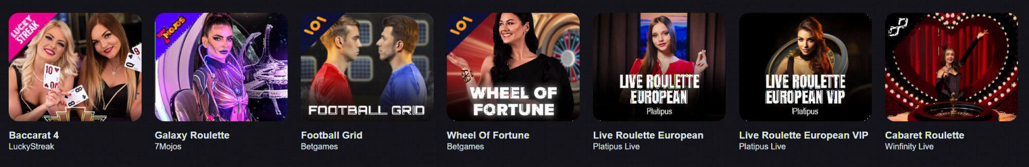 FreshBet live casino tables featuring roulette, blackjack and baccarat